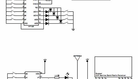 long range rf transmitter and receiver circuit diagram