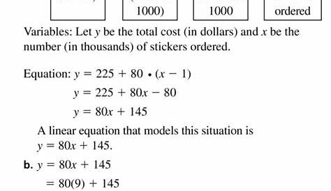 linear equations review pdf