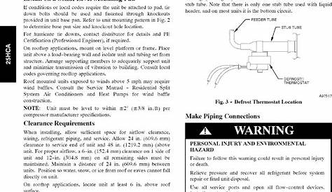 CARRIER Air Conditioner/heat Pump(outside Unit) Manual L0801361