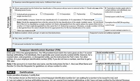 Free Printable W9 Form From Irs | PapersPanda.com