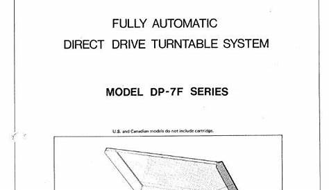 Denon Dp 11f Owner Manual
