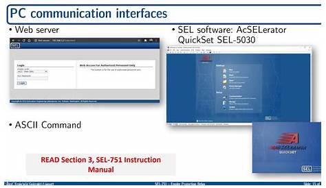 SEL-751 Feeder Protection Relay, PC Interface (SPANISH) - YouTube