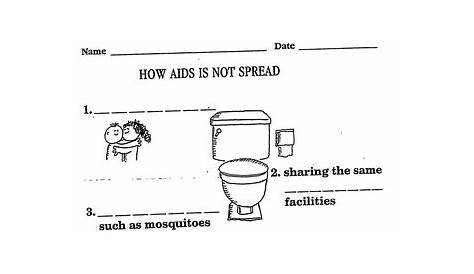 hiv aids worksheets for students
