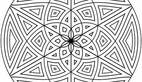 geometric printable coloring pages