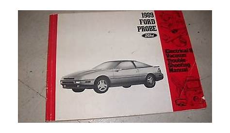 1989 FORD PROBE Electrical Wiring Diagrams Troubleshooting Shop Manual