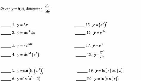 math 171 derivative worksheet work