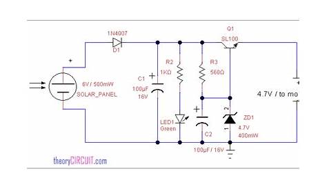 solar power mobile charger circuit