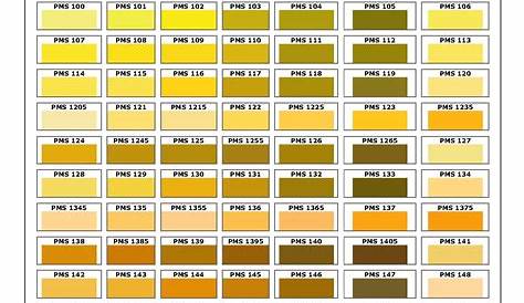 pms coated color chart