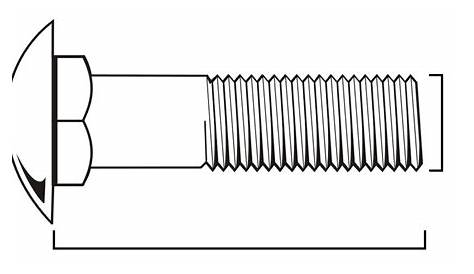 Carriage Bolt Dimensions
