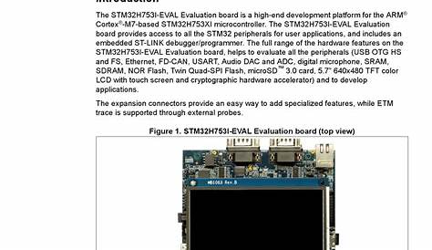 ST STM32H753I-EVAL USER MANUAL Pdf Download | ManualsLib