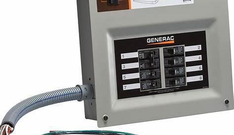 Generac HomeLink Prewired Manual Transfer Switch — 30 Amps, 8 Circuits