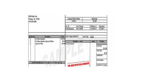 26 Printable Auto Repair Receipt Forms and Templates - Fillable Samples
