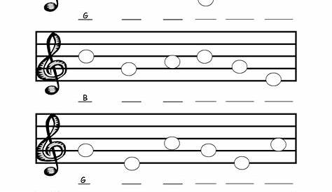 treble clef pitch worksheets - Google Search | Elementary music lessons