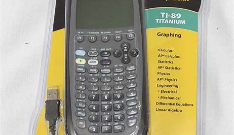 TI-89 Titanium Graphing Calculator | University Bookstore