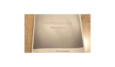 samsung wobble washing machine user manual