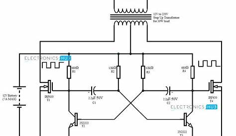 simple dc to ac inverter circuit diagram