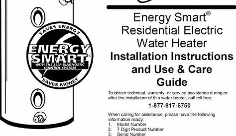 American Water Heaters EE12340H045DV User Manual HEATER Manuals And