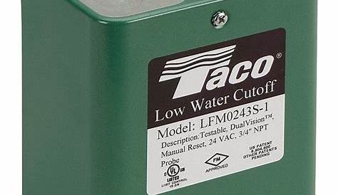 TACO Low Water Cutoff, NPT, Electronic, NEMA 1 - 20HJ84|LFM0243S-1
