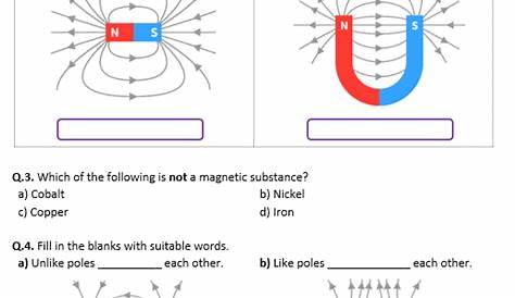 magnetic field worksheet