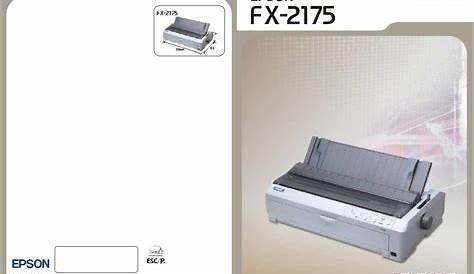 Epson FX-2175 User Manual