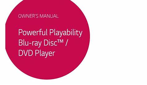 LG BP155 OWNER'S MANUAL Pdf Download | ManualsLib