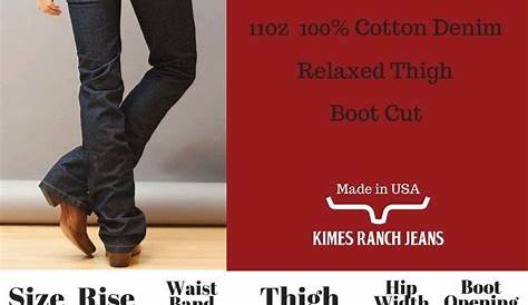 kimes women's jeans size chart