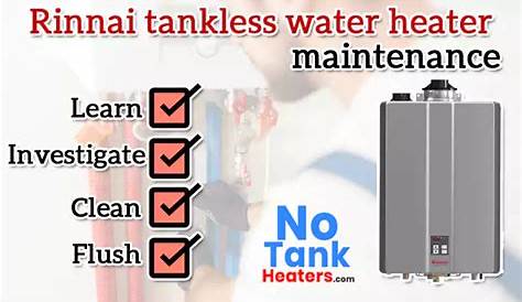 rinnai tankless water heater maintenance manual