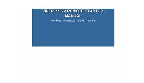 viper 7752v manual