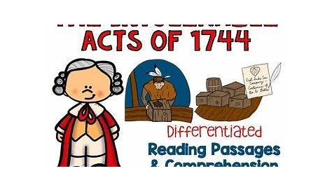 Intolerable Acts of 1774 Differentiated Reading Passages & Questions