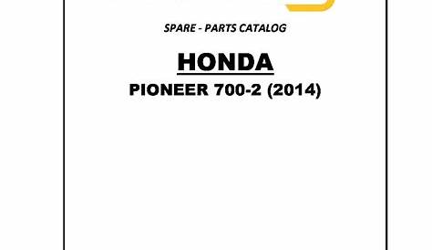 honda pioneer 700 service manual