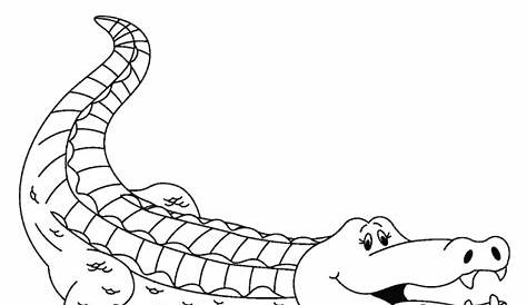 A Is For Alligator Coloring Page | Free A Is For Alligator Coloring Page
