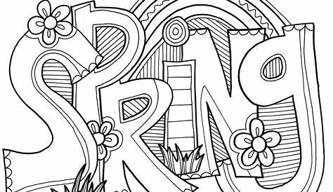Spring Coloring pages - DOODLE ART ALLEY