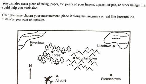 using a map scale worksheet