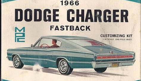 1/25 MPC 1966 Dodge Charger Fastback Customizing Kit | Model Kit Box