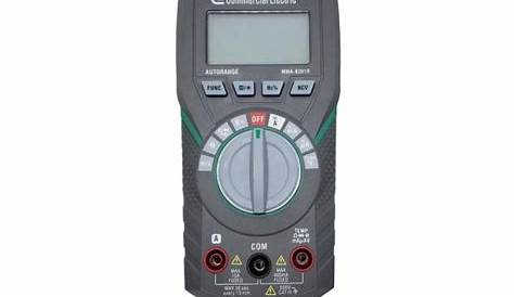 Commercial Electric Auto Ranging Multimeter 600V-MMA-8301R - The Home Depot