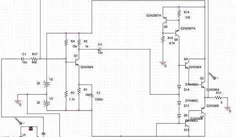 20w power amplifier circuit diagram