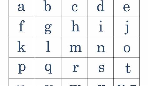 uppercase and lowercase alphabet printables