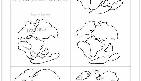 continental drift theory worksheet