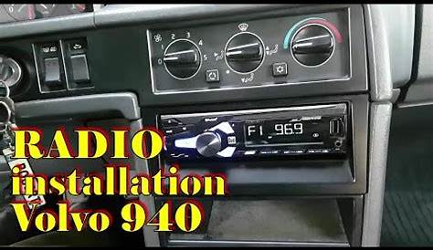 Dual XDM16BT Radio into Volvo 940 Installation - YouTube