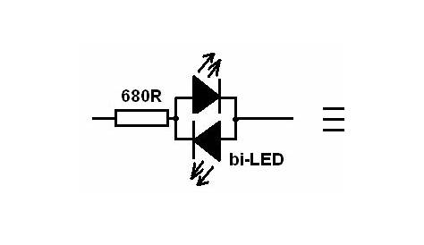 schematic symbol for led