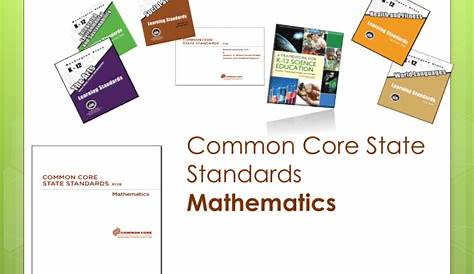 Common Core State Standards in Mathematics