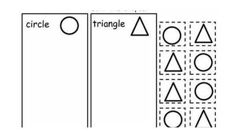 shape sorting worksheets