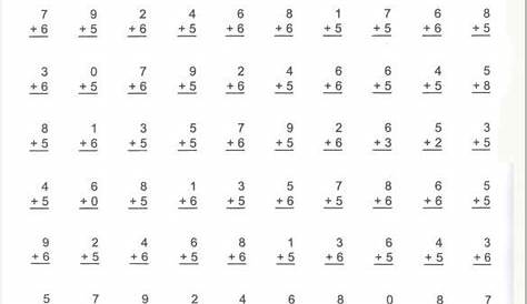 math drill worksheet addition