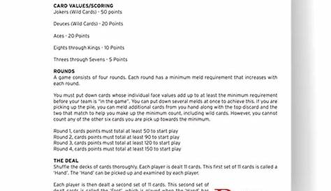 Hand And Foot Game Printable Rules - BEST GAMES WALKTHROUGH