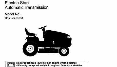 Craftsman GT3000 Owners Manual | PDF | Motor Oil | Tractor