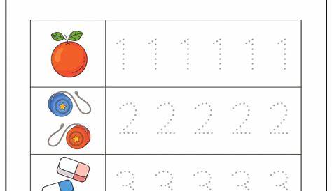 number cut and paste worksheets for preschool free preschool - math