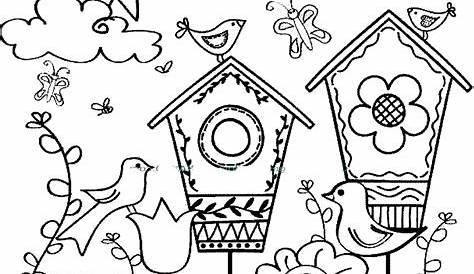 spring coloring pages printable pdf