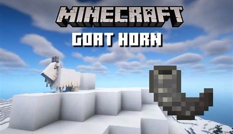 how do you use a goat horn in minecraft