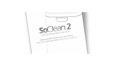 soclean 2 manual