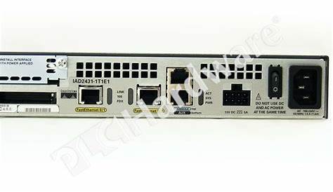 PLC Hardware: Cisco IAD2431-1T1E1 IAD 2431 Integrated Access Device T1/E1